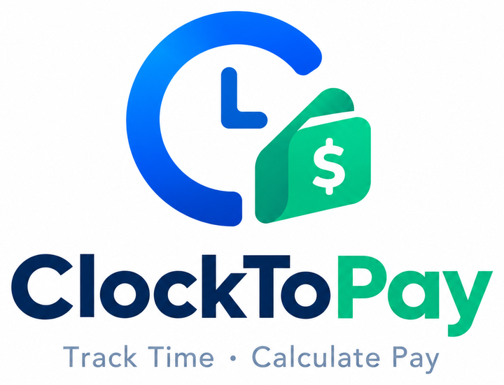 ClockToPay: track time, calculate pay